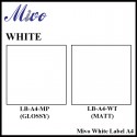 Mivo Sticker Label A4 (White)