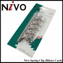 Nivo Silver Spring Clip (Blister Card)
