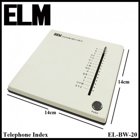 ELM EL-BW-20 Telephone Index