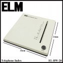 EL-BW-20 ELM Telephone Index