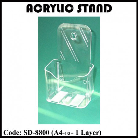 SD-8800 Acrylic Stand (1 Layer) A4-1/3
