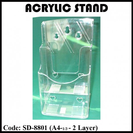 SD-8801 Acrylic Stand (2 Layer) A4-1/3