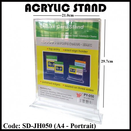 SD-JH050 Acrylic Stand (Portrait) A4