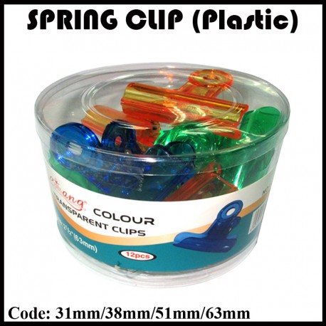 Color Spring Clip (Plastic)