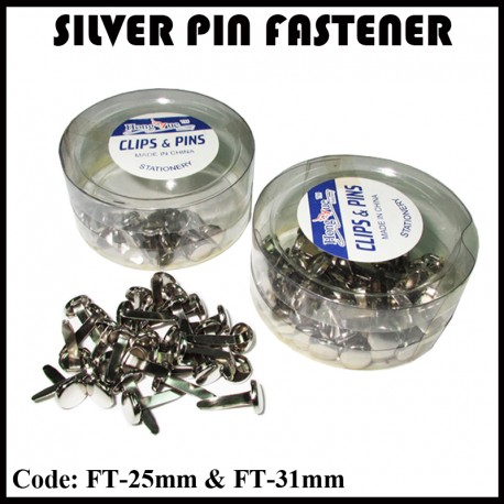 Silver Pin Fastener (25mm & 31mm)