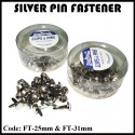 Silver Pin Fastener (25mm & 31mm)
