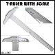 RL-138T-S T-Ruler With Scale