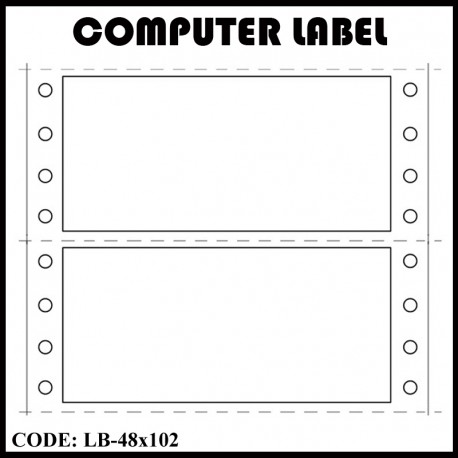 Computer Label (48mm x 102mm)