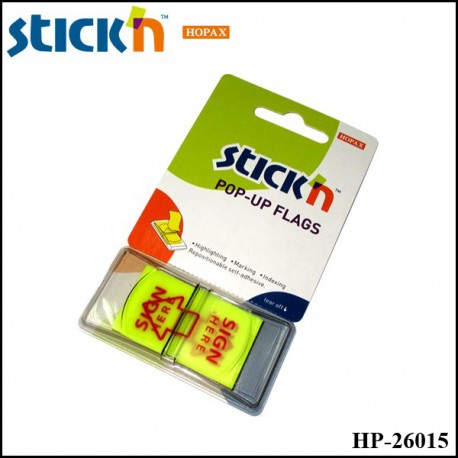 Hopax Pop-Up Flag 45mmx25mm - Sign Here (HP-26015)