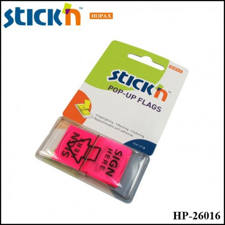 Hopax Pop-Up Flag 45mmx25mm - Sign Here (HP-26016)