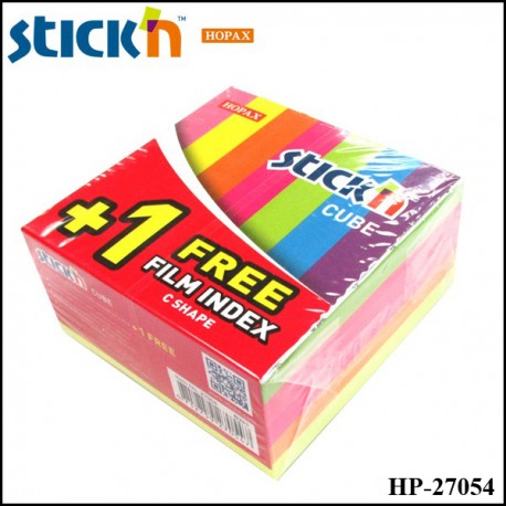 Hopax Value Cubes Notes 76mmx76mm (Neon Color) HP-27054