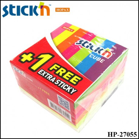 Hopax Value Cubes Notes 76mmx76mm (Neon Color) HP-27055