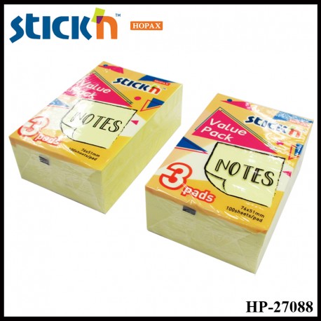 Hopax Value Cubes Notes 51mmx76mm (Pastel Color) HP-27088