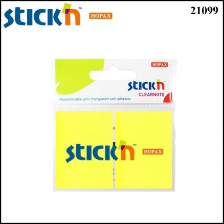 Hopax Stick'N Clear Notes (Yellow) - Film Type