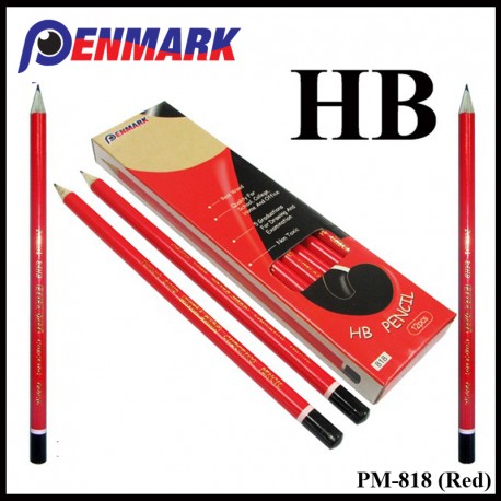 Penmark HB Pencil PM-818 (Red)